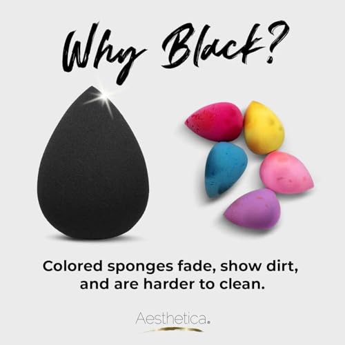 Aesthetica Makeup Sponge Blender - Latex-Free Vegan Face & Beauty Blending Tool - Pack of 1