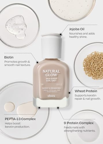 ohora Natural Glow Nail Strengthener Polish Set - Repair & Growth