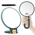 30X Magnifying Mirror with Handle - Portable Double-Sided Makeup Mirror