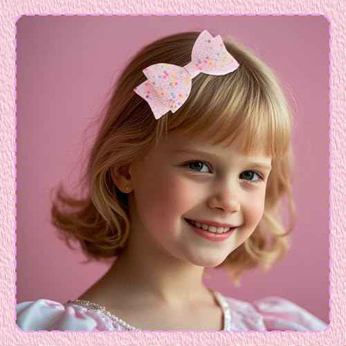 Headbands for Girls 6 Pack Toddler Headbands Glitter Kids Hairband Cat Bow Heart Star Crown Hair Accessories for Toddler Girls Teens