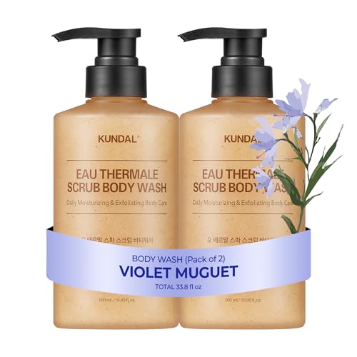 KUNDAL K-Beauty Scrub Body Wash with Walnut & Sea Salt