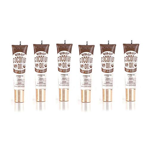 Ruby Kisses Broadway Vita-Lip Gloss - 6 Pack Coconut Oil