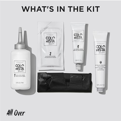 Hair Bleach Kit for All Over Blonde Hair - Includes Purple Conditioner - 1 Count