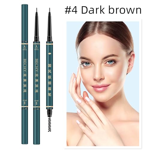 Eyebrow Pencil Waterproof 3-Pack with Spoolie Brush & Razor