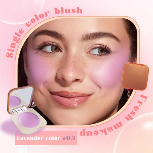 Lavender Cream Blush for Cheeks - Matte Finish Makeup