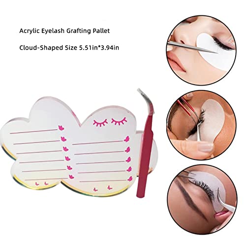 Eyelash Extensions Palette with Suction Cups & Tweezers