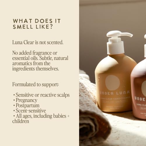Under Luna Luna Clear Conditioner - Essential Oil-Free, 9.5 fl oz - Gentle Hydrating Hair Care
