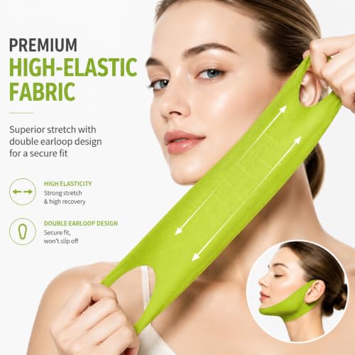V Lifting Chin Mask with Collagen & Cactus Extract (4 Pack)