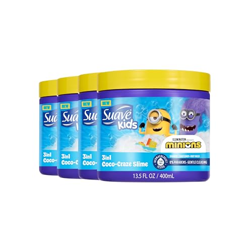 Suave Kids Minions 3-In-1 Shampoo Conditioner Body Wash, 13.5 oz