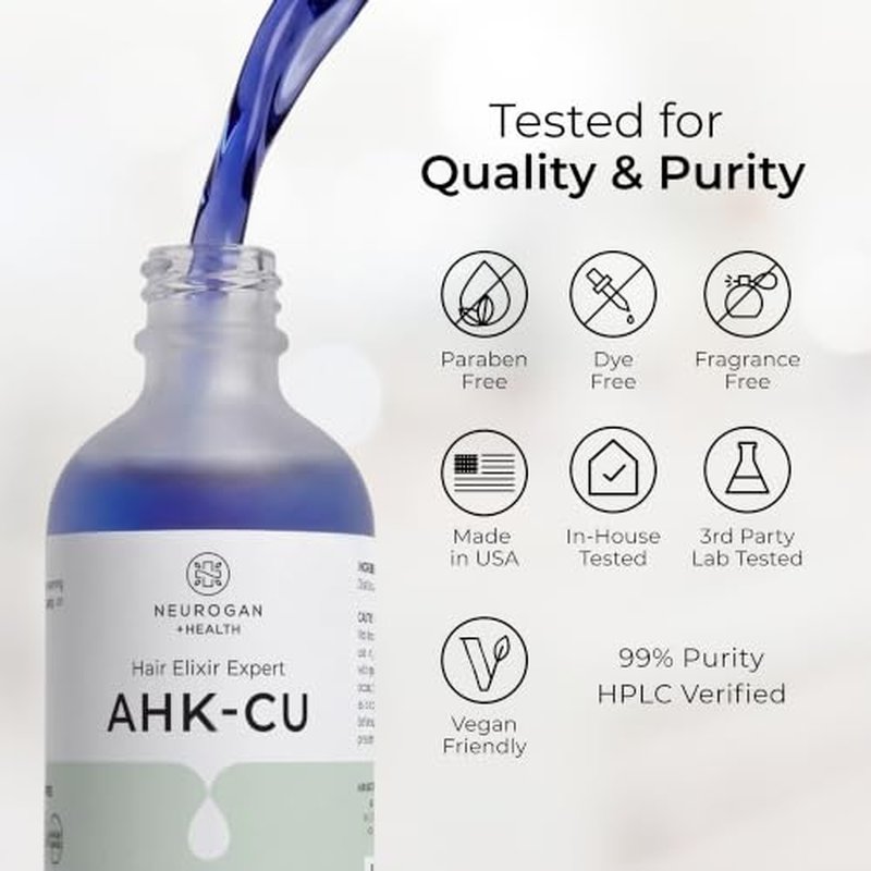 AHK-Cu Copper Peptide Hair Elixir Spray - Lightweight Scalp Serum
