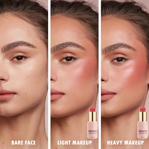 KIMIEYE Coral Orange Matte Blush Stick with Brush - 0.28oz