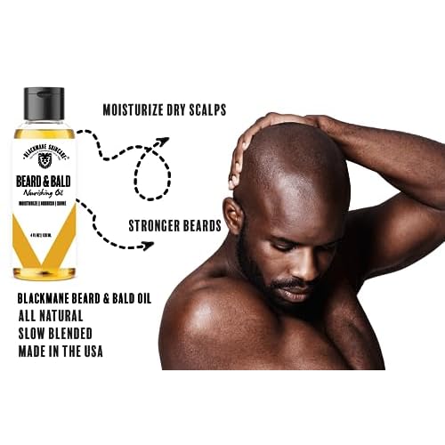 Blackmane Skincare Bald Head Moisturizer For Men and Bald Head Care For Men, Beard and Bald Head Oil, Use After Shave For Head Shave For Men