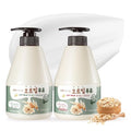 WELCOS Kwailnara Oat Milk Body Lotion & Body Wash Set ? Moisturizing & Revitalizing Korean Skincare Bundle with Oat Extract, 560g / 19.75oz Each