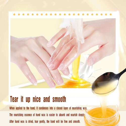 Honey Milk Hydrating Peel-Off Hand Wax Mask for Dry Hands - 2 Pack