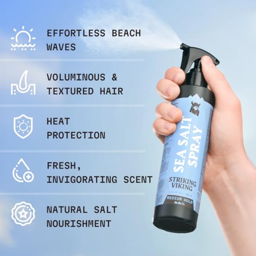 Striking Viking Sea Salt Spray – Beachy Waves & Volume, 6.76 oz