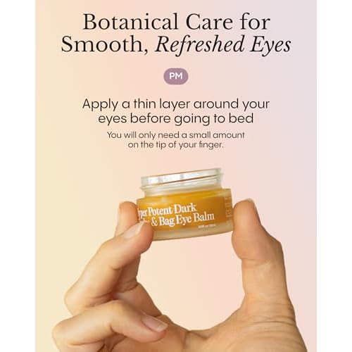 FR¨ªYA Organics Hyper Potent Dark Circles & Eye Bag Balm | Nourishing Formula with Arctic Arnica, Pomegranate & Rosehip | Water-Free Beeswax Treatment for Smoother, Refreshed Eyes | 15ml