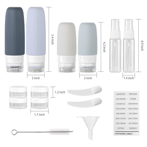 16-Piece TSA Approved Travel Bottle Set with Leak-Proof Containers