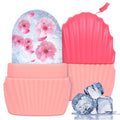 Pink Mermaid Shell Ice Cube Roller for Face, Eyes & Neck - Reusable Silicone Skin Care Tool