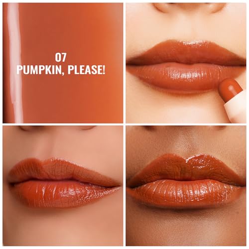 Oulac Reddish Brown Lipstick & Blush Duo - Glossy, Vegan