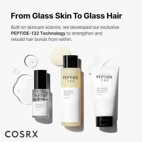COSRX PEPTIDE 132 Hair Bonding Repair Treatment - Deep Conditioner Hair Mask for Damaged, Dry Hair, Repairs Breakage & Split Ends, For All Hair Types, Stocking Stuffers ? 4.05 fl oz