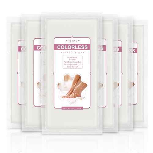 Natural Paraffin Wax Refills, 6 Pack Paraffin Wax Blocks of Unscented for Paraffin Bath, Paraffin Wax for Hand and Feet for Deep Hydration, Moisturizing and Nourish (Unscented)