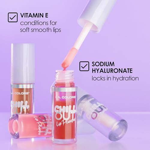 L.A. COLORS Chill Out Lip Plumper Gloss - Pack of 2