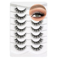 3D Faux Mink Lashes 15mm C Curl - 7 Pairs Reusable False Eyelashes