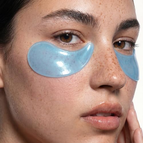 Eye Recovery Hydrogel Eye Patches with PDRN and Caffeine, Cooling Under Eye Gel Patches for Eye Area Comfort and Skin Appearance, 30 Pairs (60 Count)
