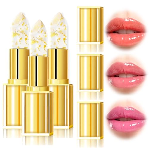 pH Color Changing Lipstick for Older Women - Moisturizing & Transferproof (3 pcs)