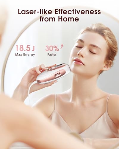 Laser Hair Removal Device IPL with Ice Cooling System - Rose Gold