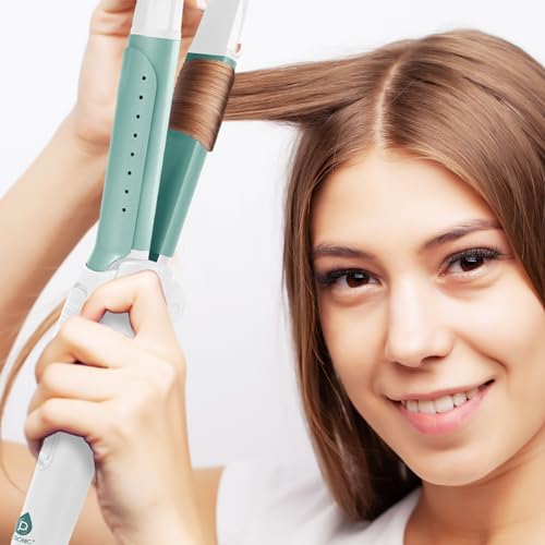 Pursonic Ceramic Hair Straightener & Curler - 2-in-1 Travel Tool