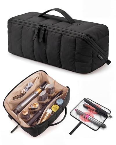 BAGSMART Travel Hair Tool Organizer for Dyson Airwrap | Heat Mat