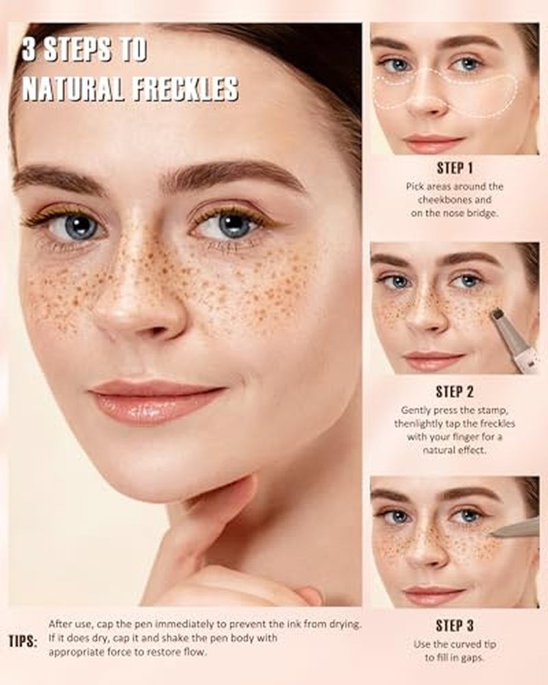 Dual-Ended Freckle Pen & Stamp - Waterproof Makeup Tool