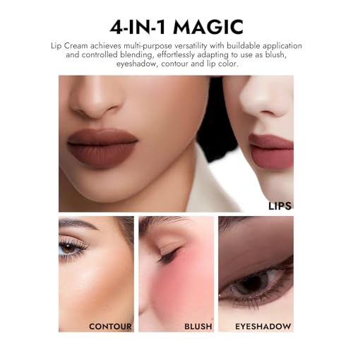 YOUNG VISION Lip Stick, Long Lasting, Waterproof and Transferproof Lip Tint, Glossy Finish Lip Gloss, Lightweight Lipstick, High Coverage, Stocking Stuffers For Teen Girls (06)