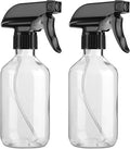 2 Pack Leakproof Spray Bottles 300ml - Dual Mist/Jet Nozzle