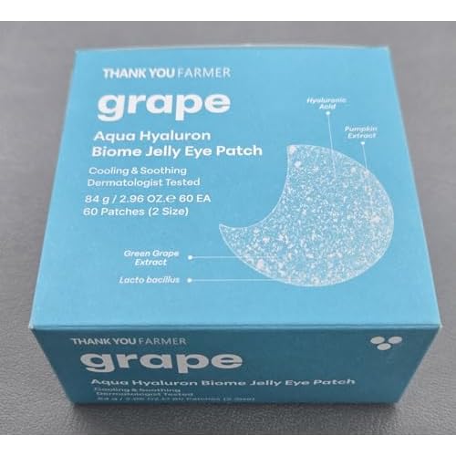 THANKYOU FARMER Grape Aqua Hyaluron Biome Jelly Eye Patch - 60 Patches