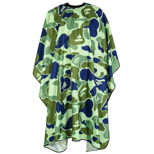 Waterproof Barber Hair Cutting Cape for Men - Polyester with Elastic Neckline