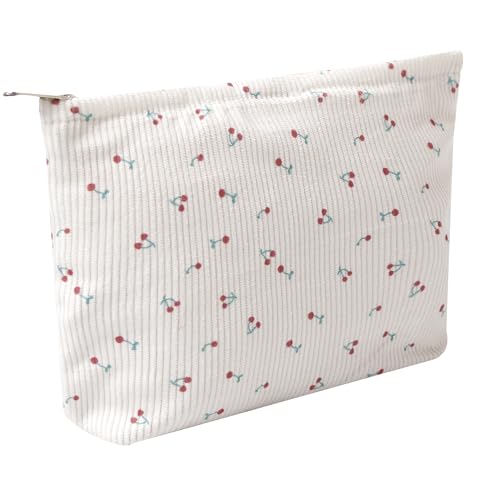 Large Capacity Flower Makeup Bag - Durable Zipper Pouch for Travel