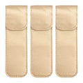 Beaupretty Pu Leather Tweezers Protective Case for Eyelash Grafting Smooth Shockproof Cover Travel Storage Sleeve 5.70X1.69X0.19In Lightweight Portable