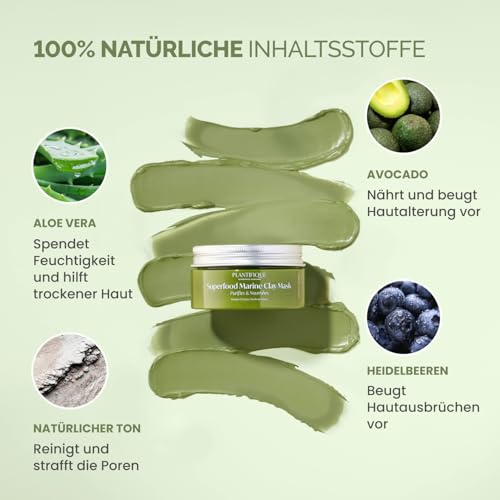 PLANTIFIQUE Korean Skin Care Face Mask with Avocado & Superfoods and Under Eye Patches (20 pairs)