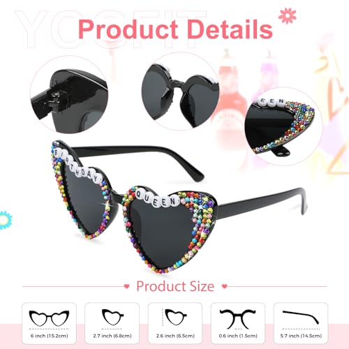 Birthday Queen Sunglasses | Party Novelty Glasses for Women