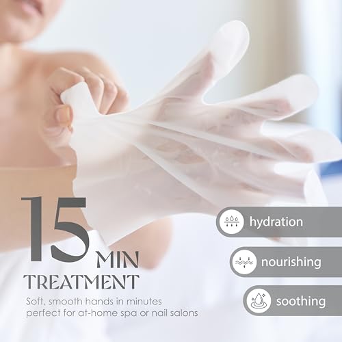 Shea Butter Moisturizing Hand Mask Gloves for Dry Hands - 12 Pairs