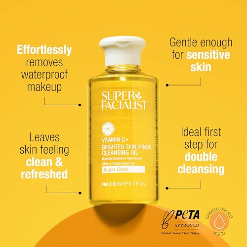 Super Facialist Vitamin C Cleansing Oil - Makeup Remover, 6.8 oz