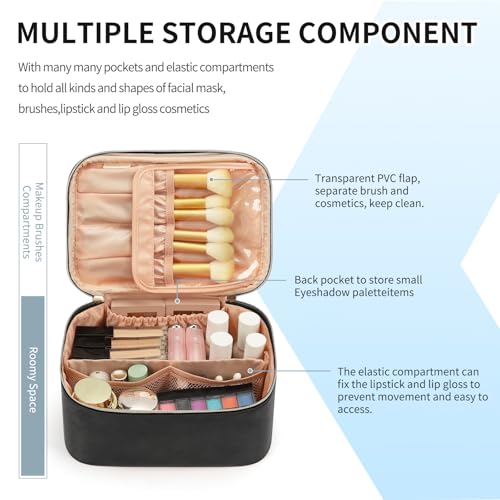 OCHEAL Portable Makeup Bag - Large Capacity Travel Organizer