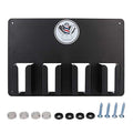 ZJchao Hair Clipper Holder, Multi-Functional 4 Holes Wall Mount Hairdressing Tool Storage, Wall-Mounted Hair Cutter Brush Holder Stand