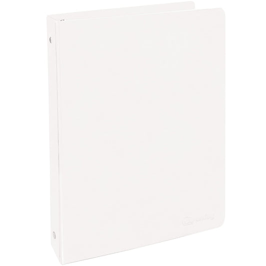 1 Inch 3 Ring Binder 1” Binder White Clear View Cover with 2 Inside Pockets, Colored School Supplies Office and Home Binders – by Enday