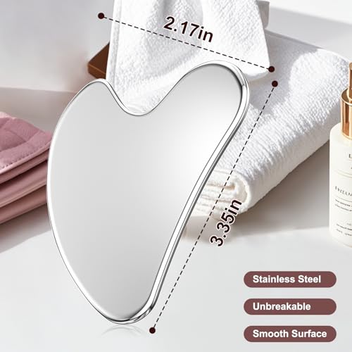 Stainless Steel Gua Sha Facial Tool for Skin Tightening and Relaxation