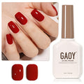 GAOY Ruby Red Gel Nail Polish 16ml Soak Off UV Light Cure for Nail Art & Manicure