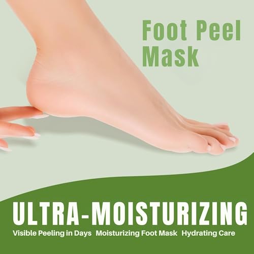 Aloe Vera Foot Peel Mask - Exfoliating for Dry, Cracked Feet