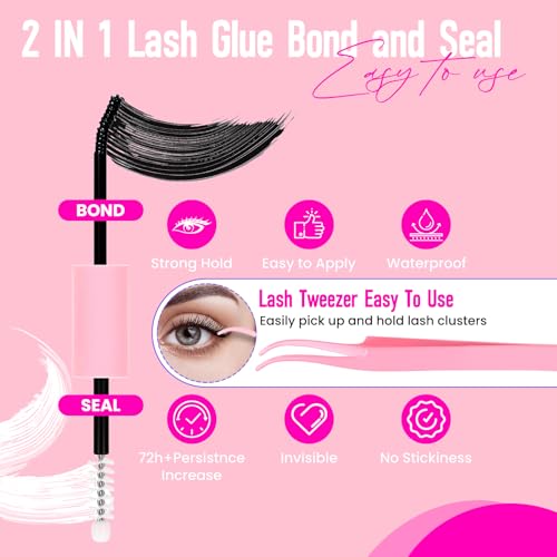 280pc Lash Clusters Kit 9-16mm DIY Eyelash Extensions